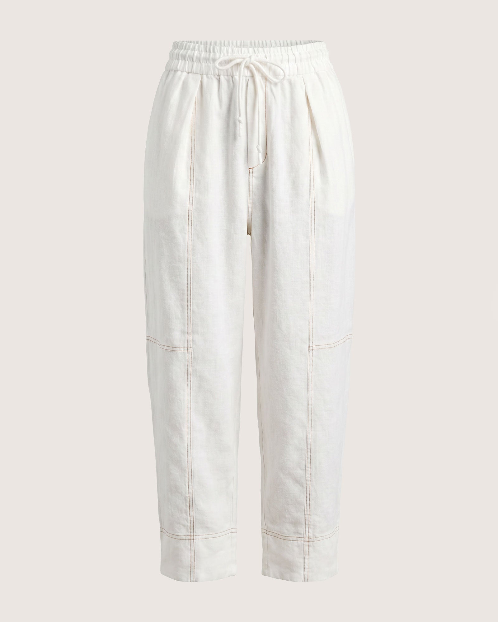 JAG sabine linen pull on pant white