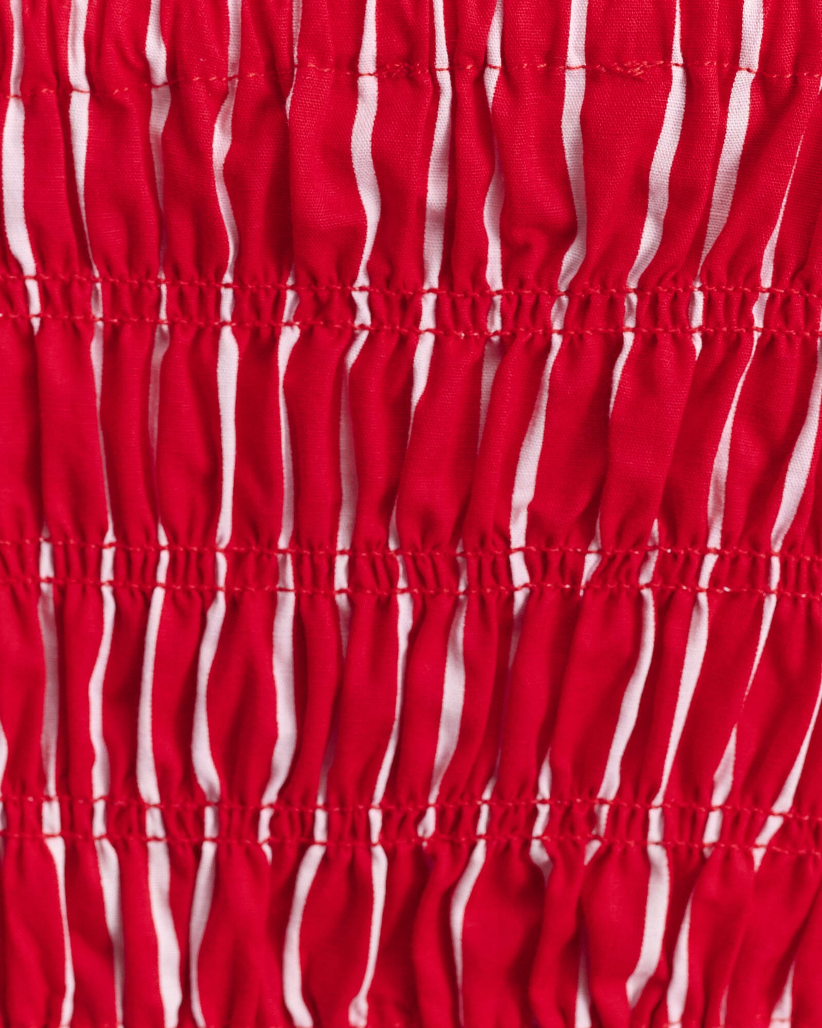 JAG cotton stripe bodice redwhite