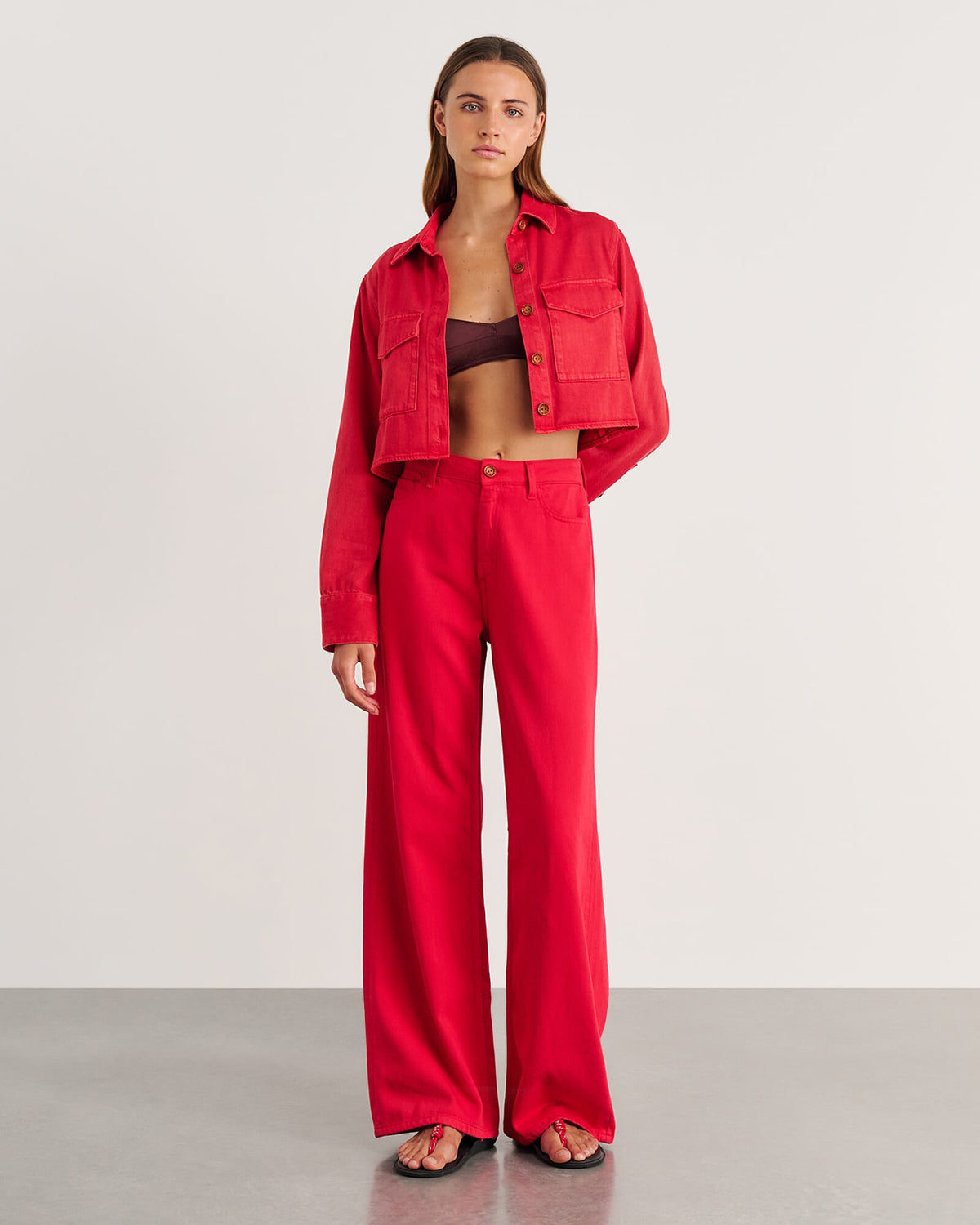 JAG nfw garment dye jean red