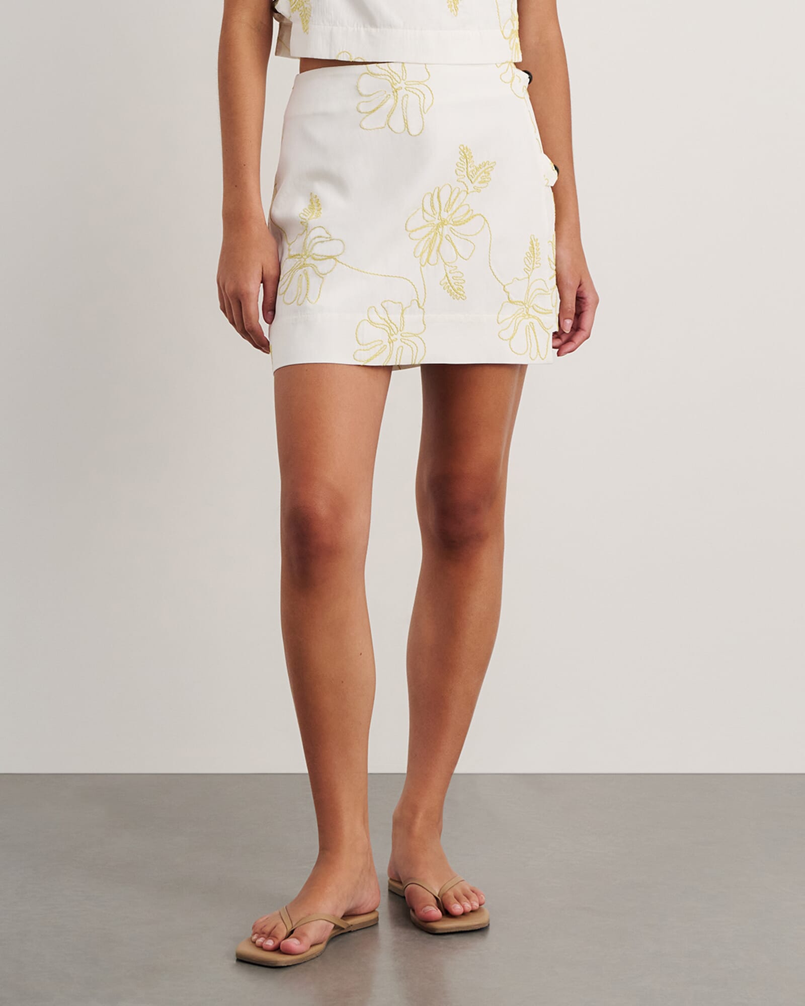 JAG cornelia beaded skirt citrus