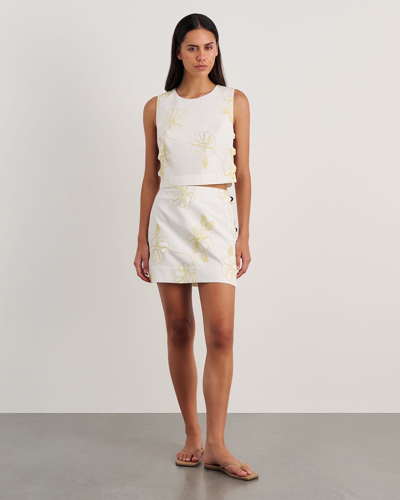 JAG cornelia beaded skirt citrus