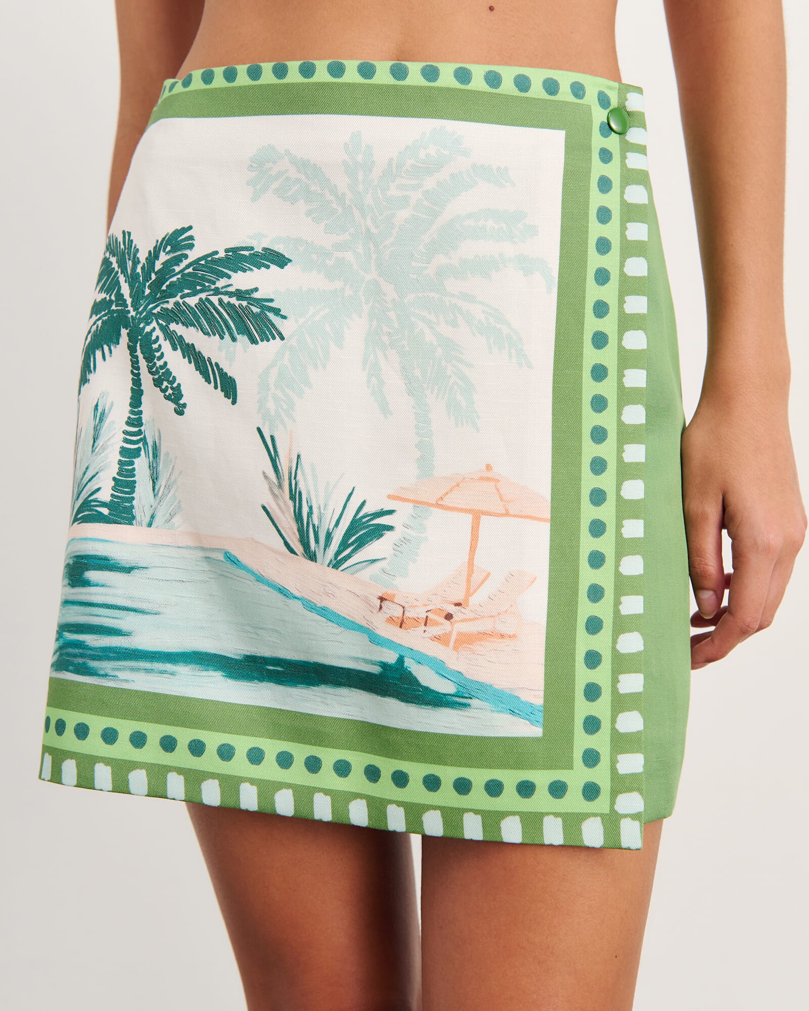 JAG sunlounger mini skirt ivorymoss