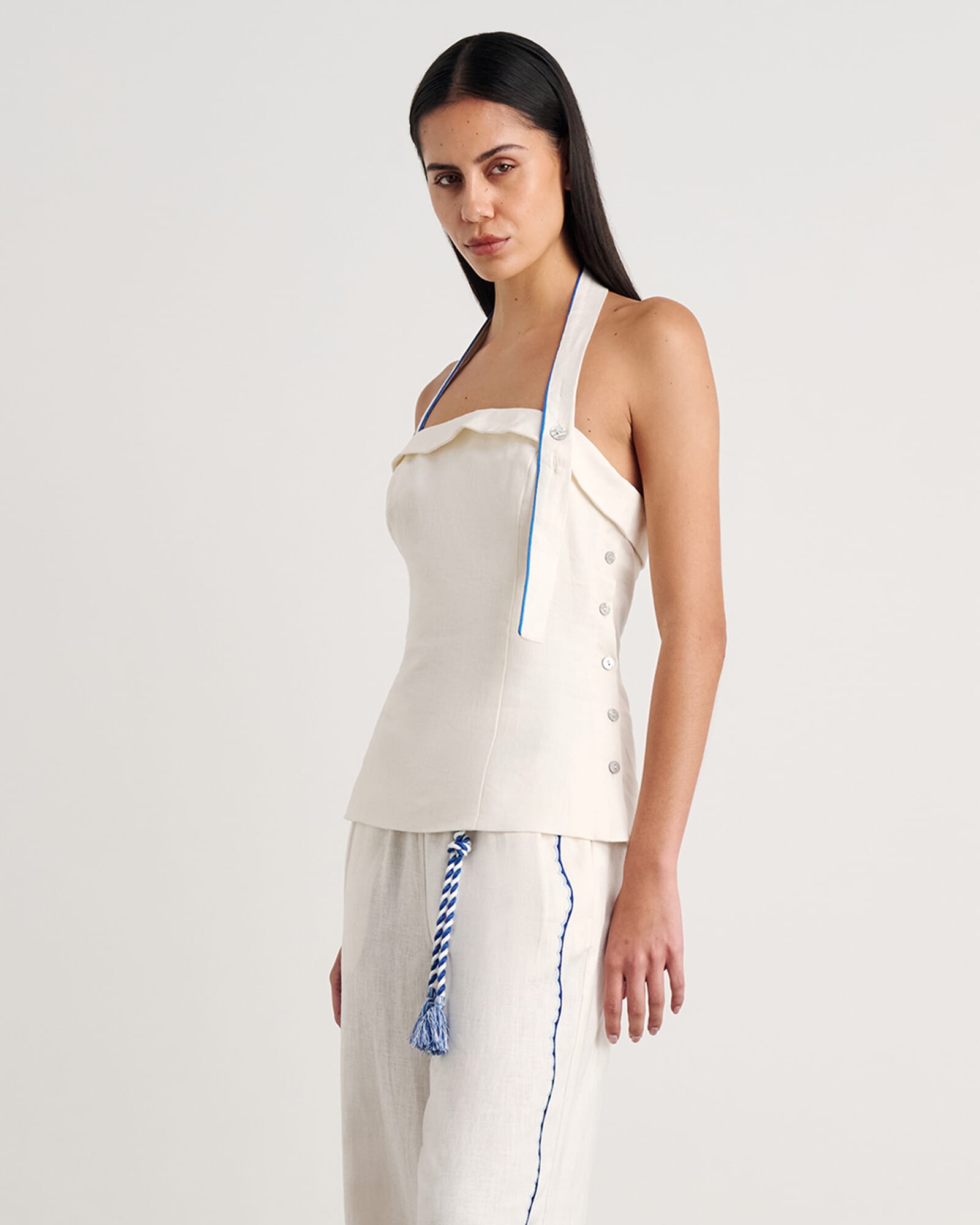 JAG seahorse halter top milk