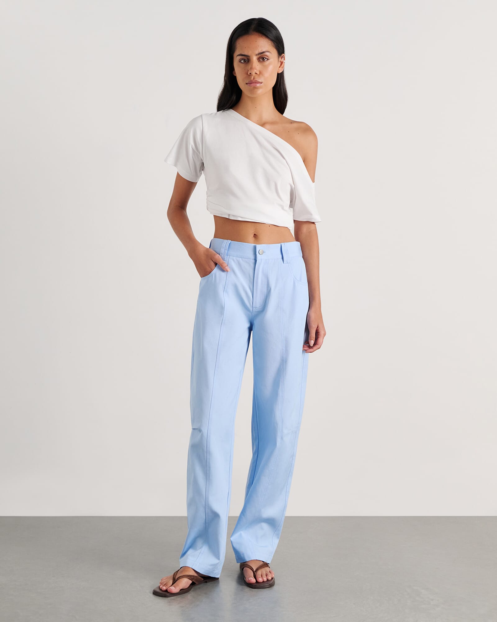 Pia Canvas Barrel Pant