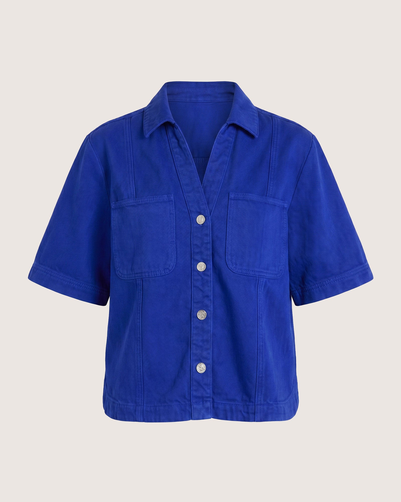 JAG loe short sleeve shirt cobalt