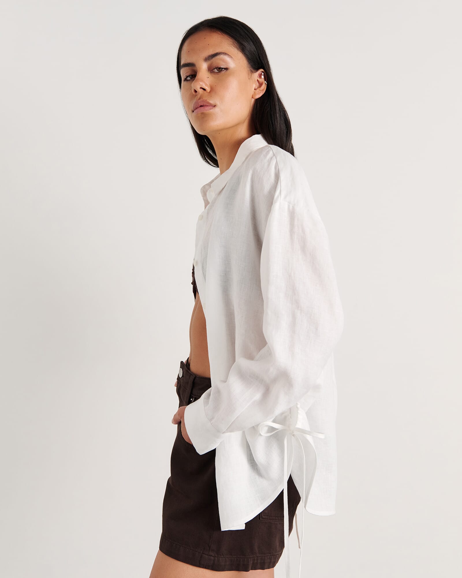 Zuri Side Tie Shirt