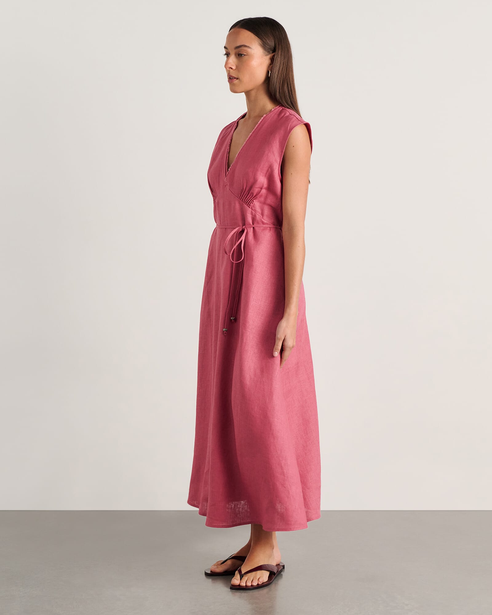 JAG lola midi dress tearose