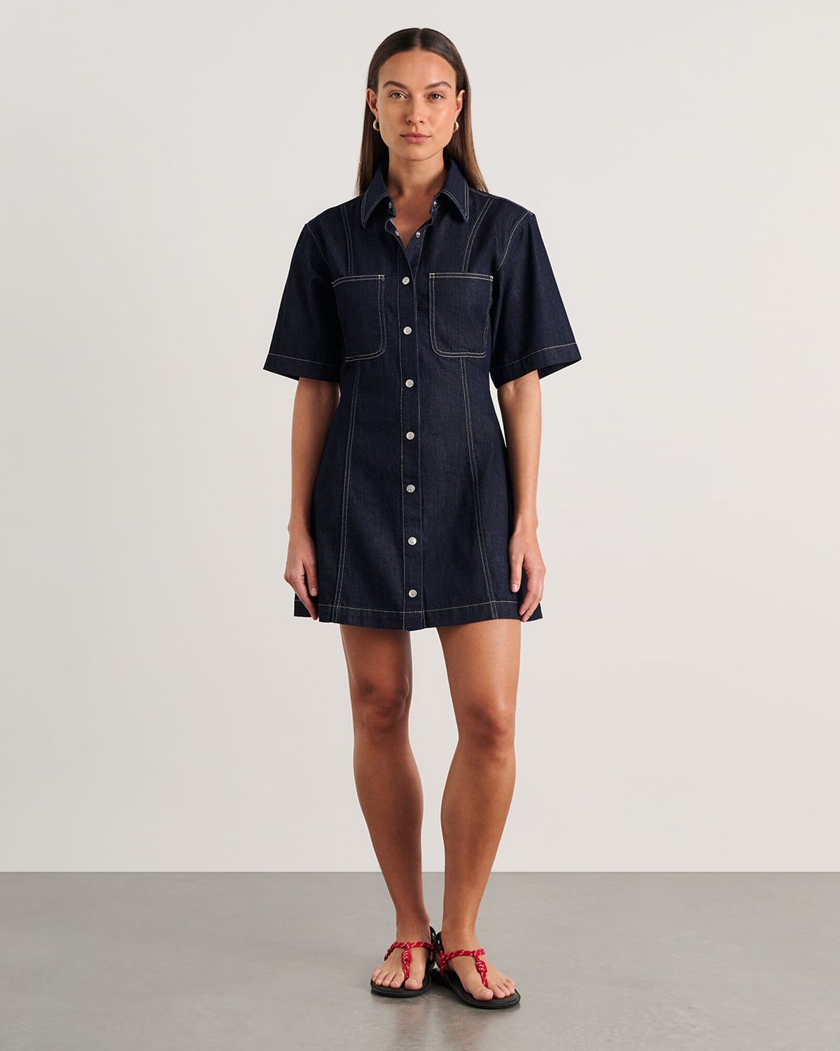Loe Denim Dress RAW WASH