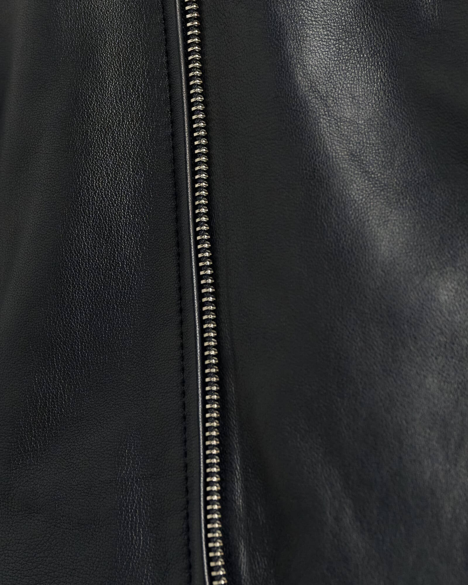 JAG leather biker jacket black