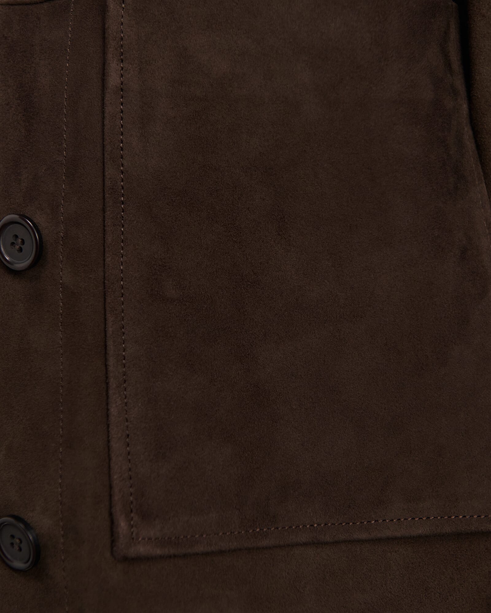 JAG ophelia suede crop shacket darkchocolate