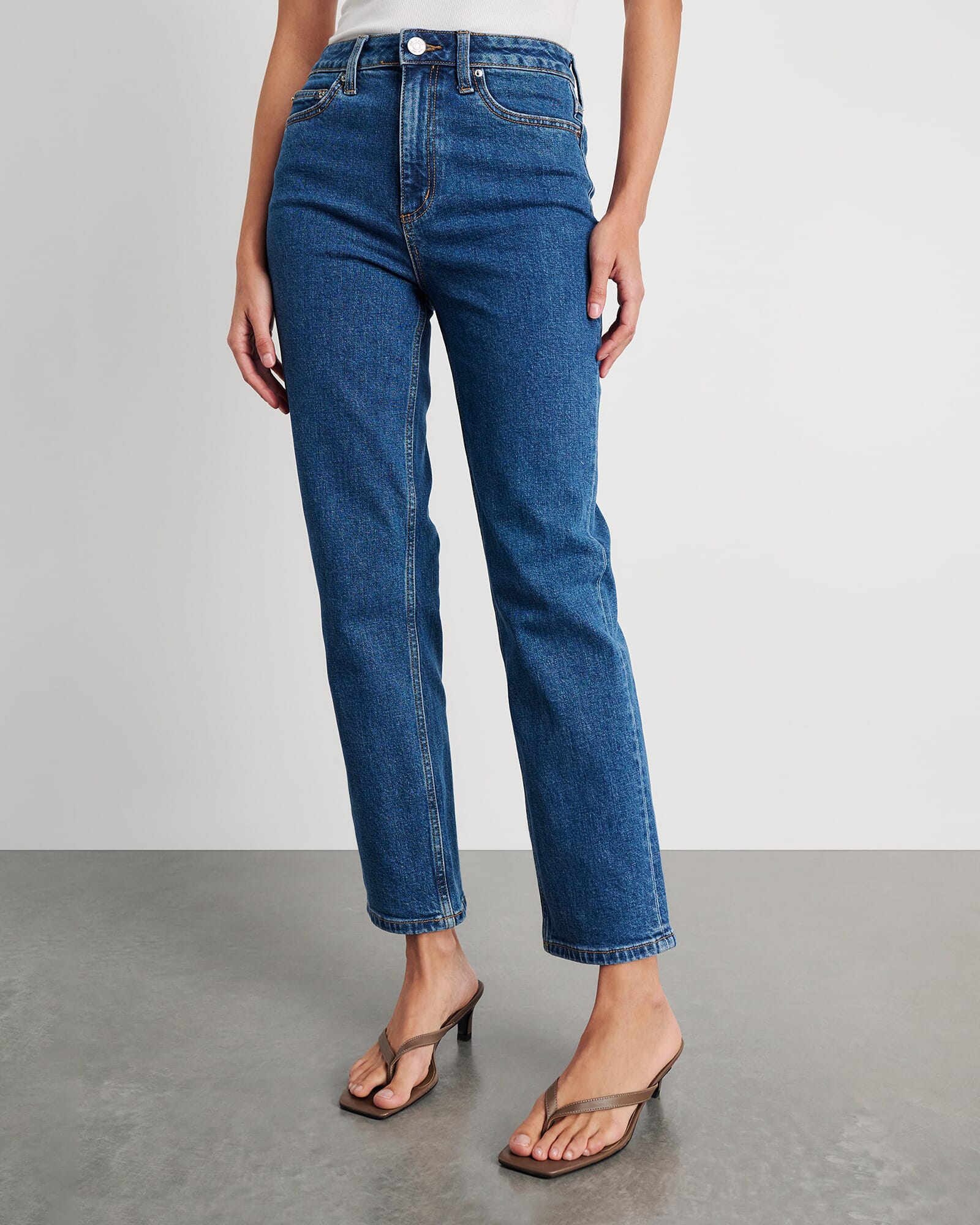 JAG riley straight crop jean bluewash