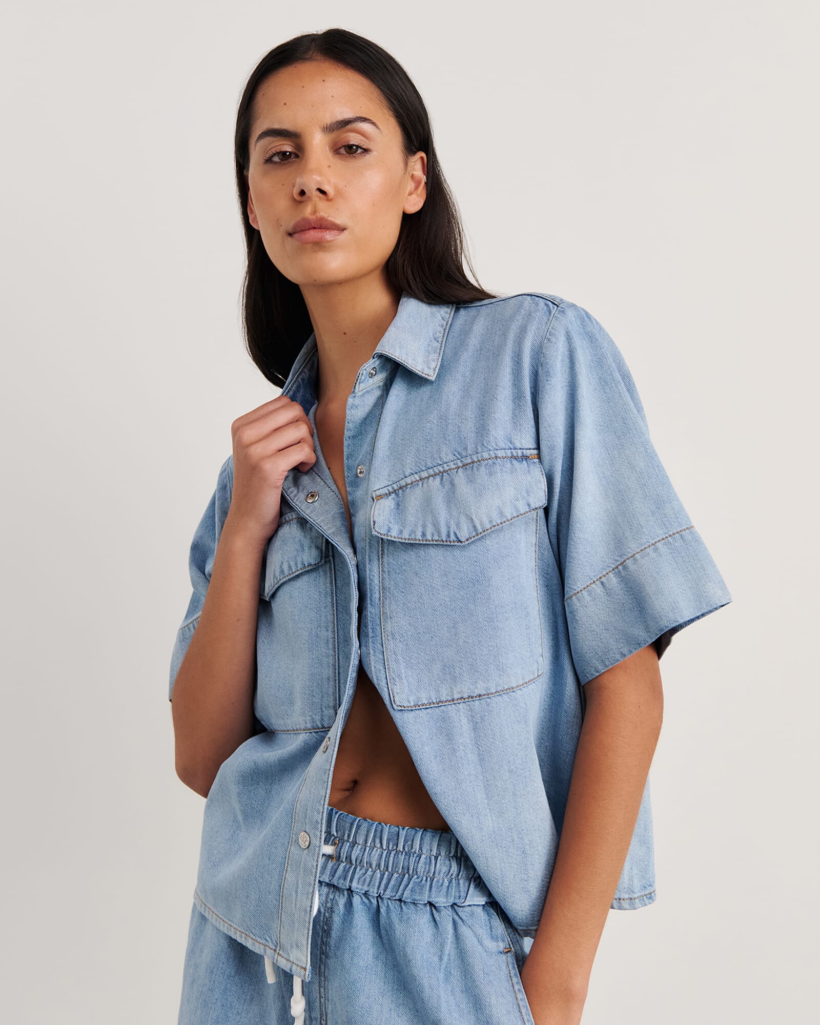 JAG loe denim shirt lightwash