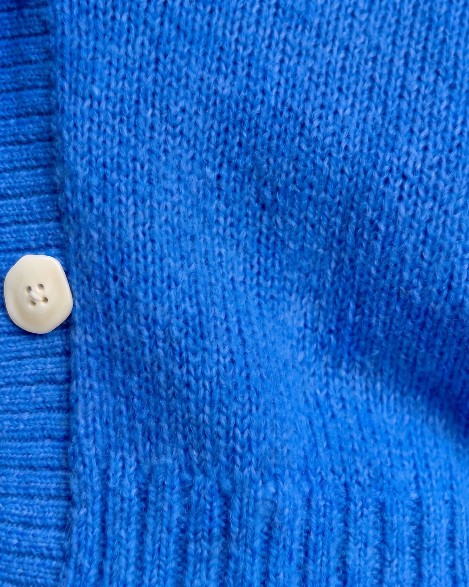 JAG lily fluffy knit cardigan cobalt