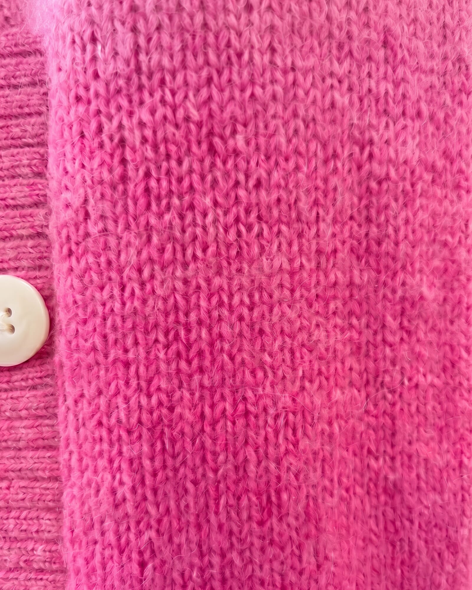 JAG lily fluffy knit cardigan peony