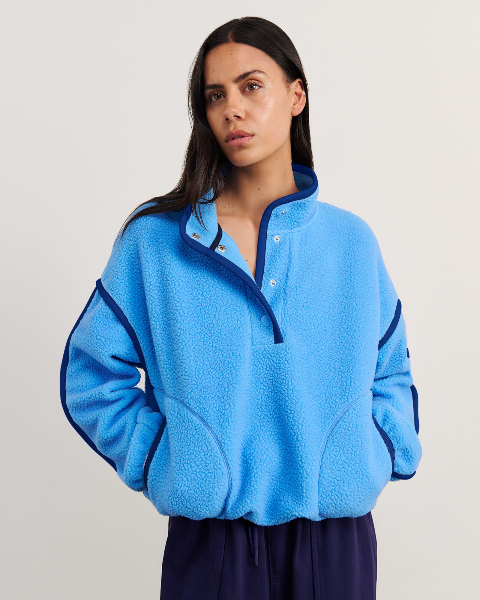 JAG polar fleece sweater belleblue