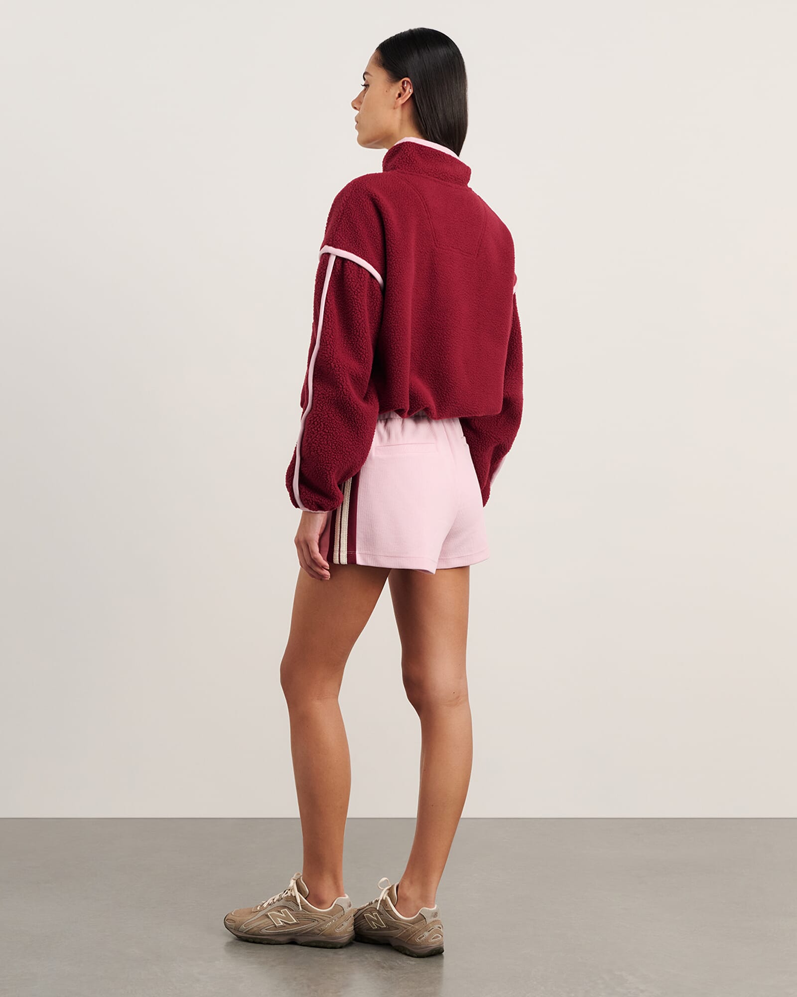 JAG polar fleece sweater wine