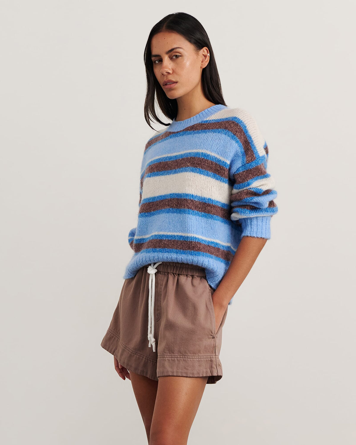 JAG lily crew sweater bluemulti