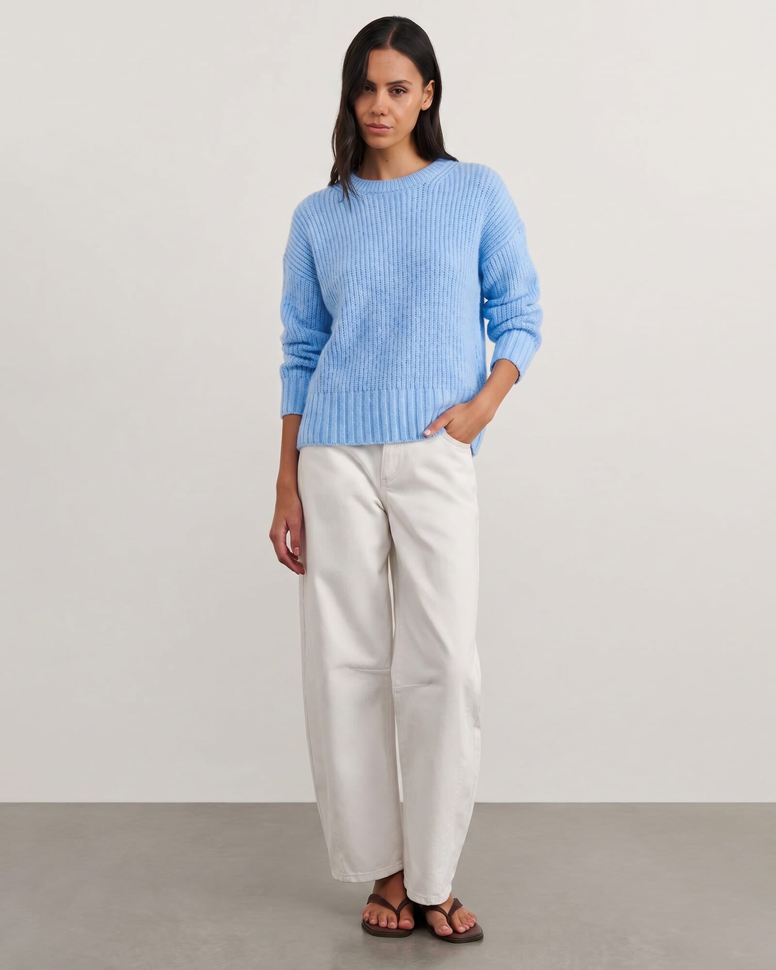 JAG lily scoop knit belleblue