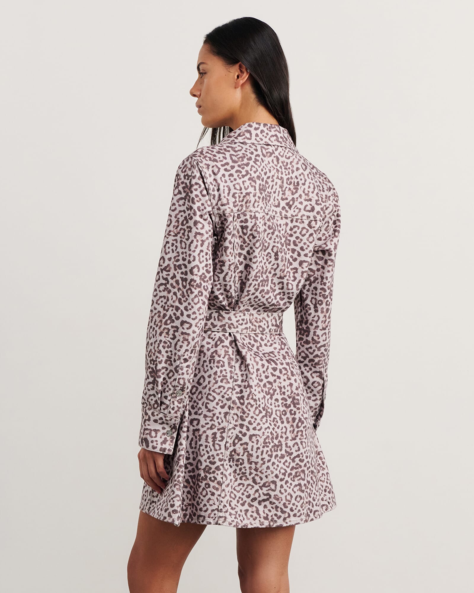 JAG leopard denim dress leopard