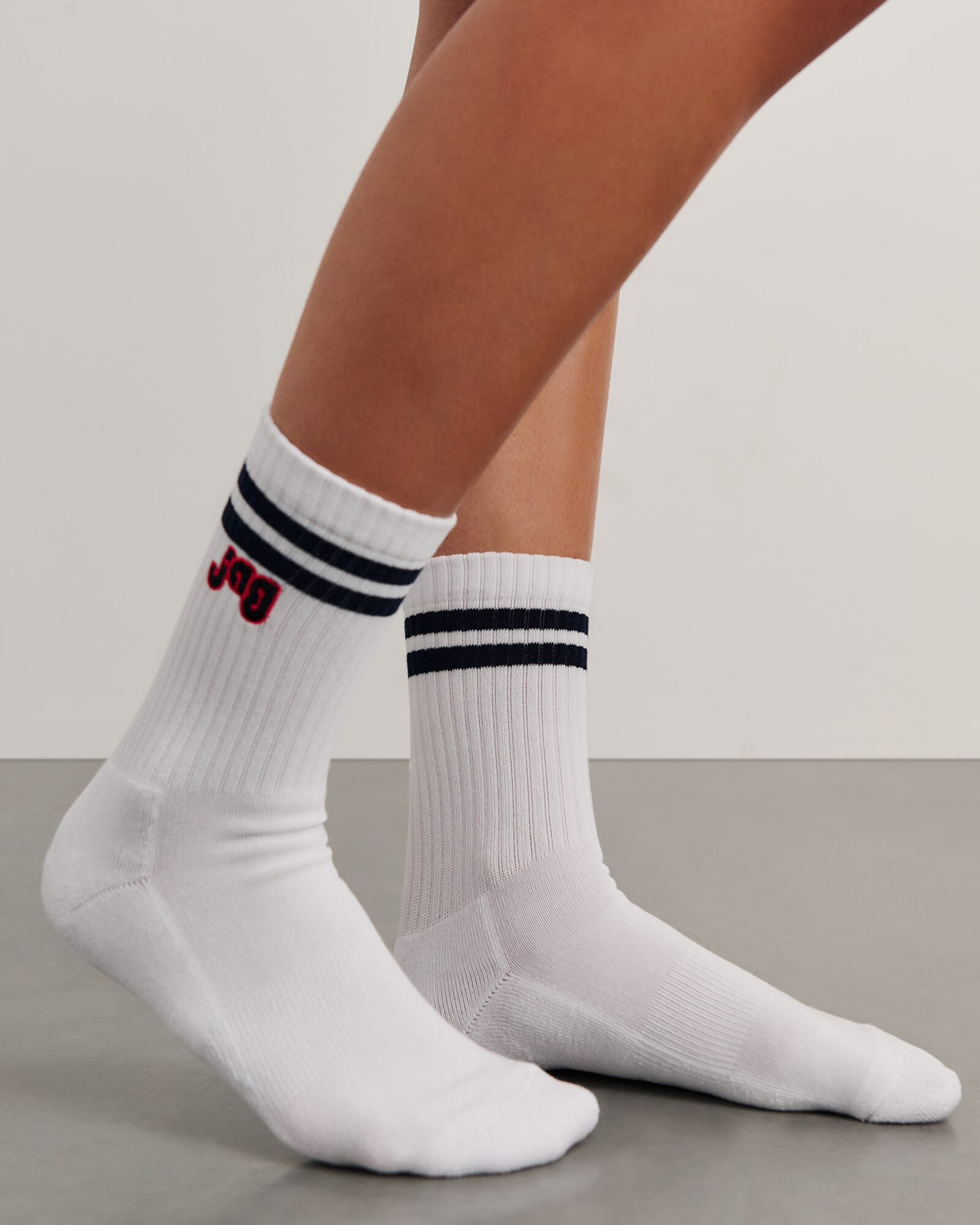 JAG jag embroidered sport sock whiteink