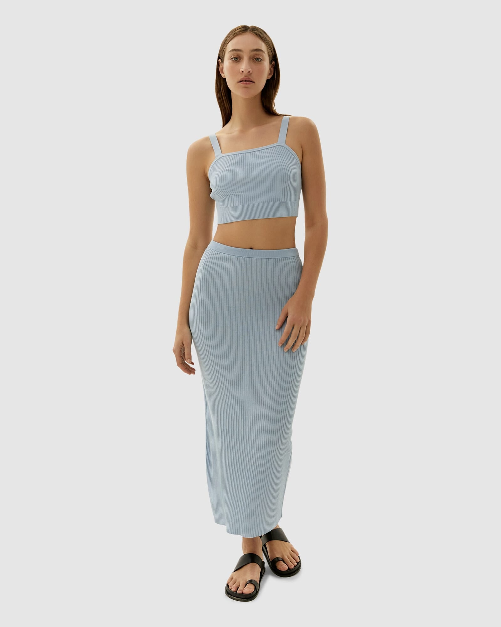 JAG sadie knit bralette powderblue