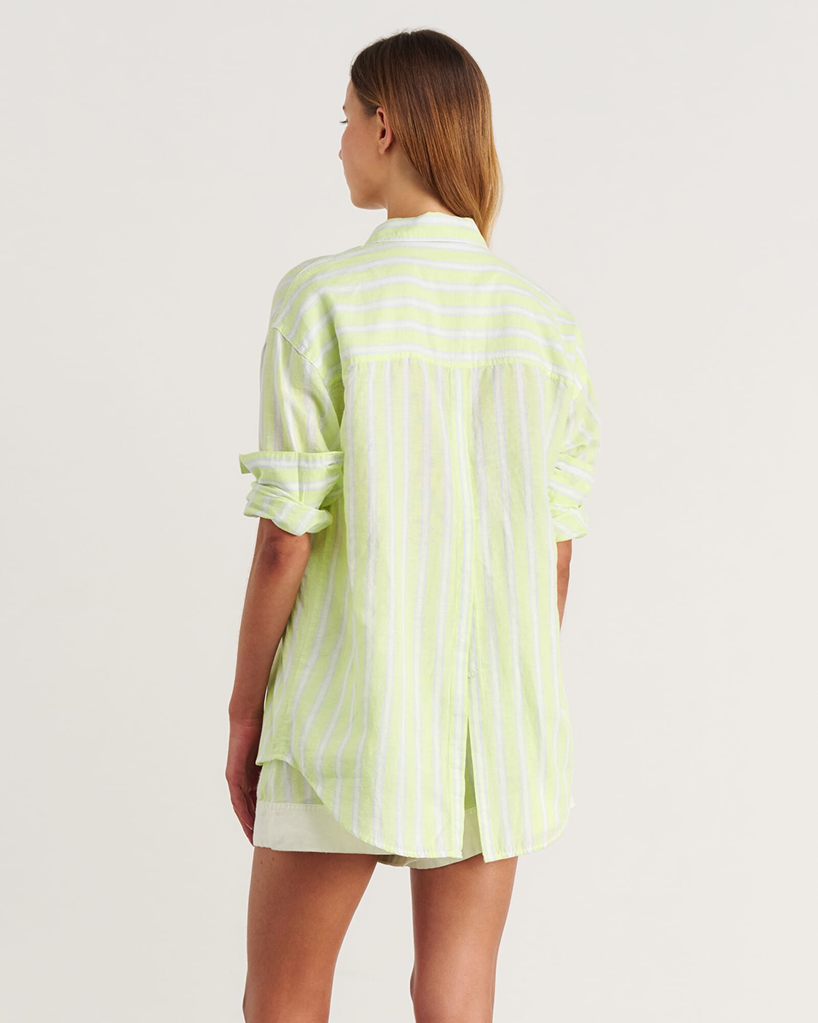 JAG winona stripe shirt citrus