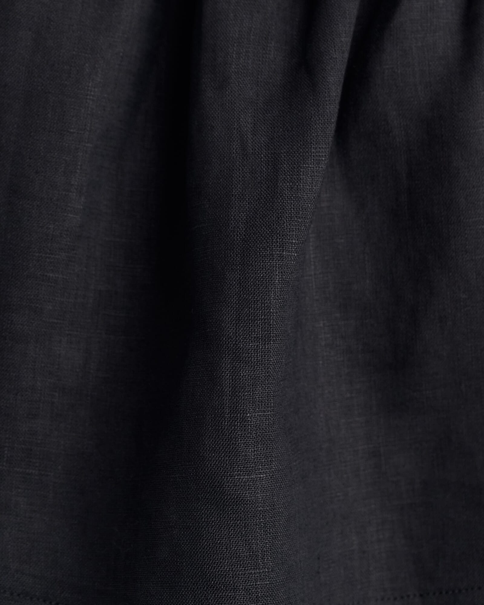JAG ariel one shoulder linen top black