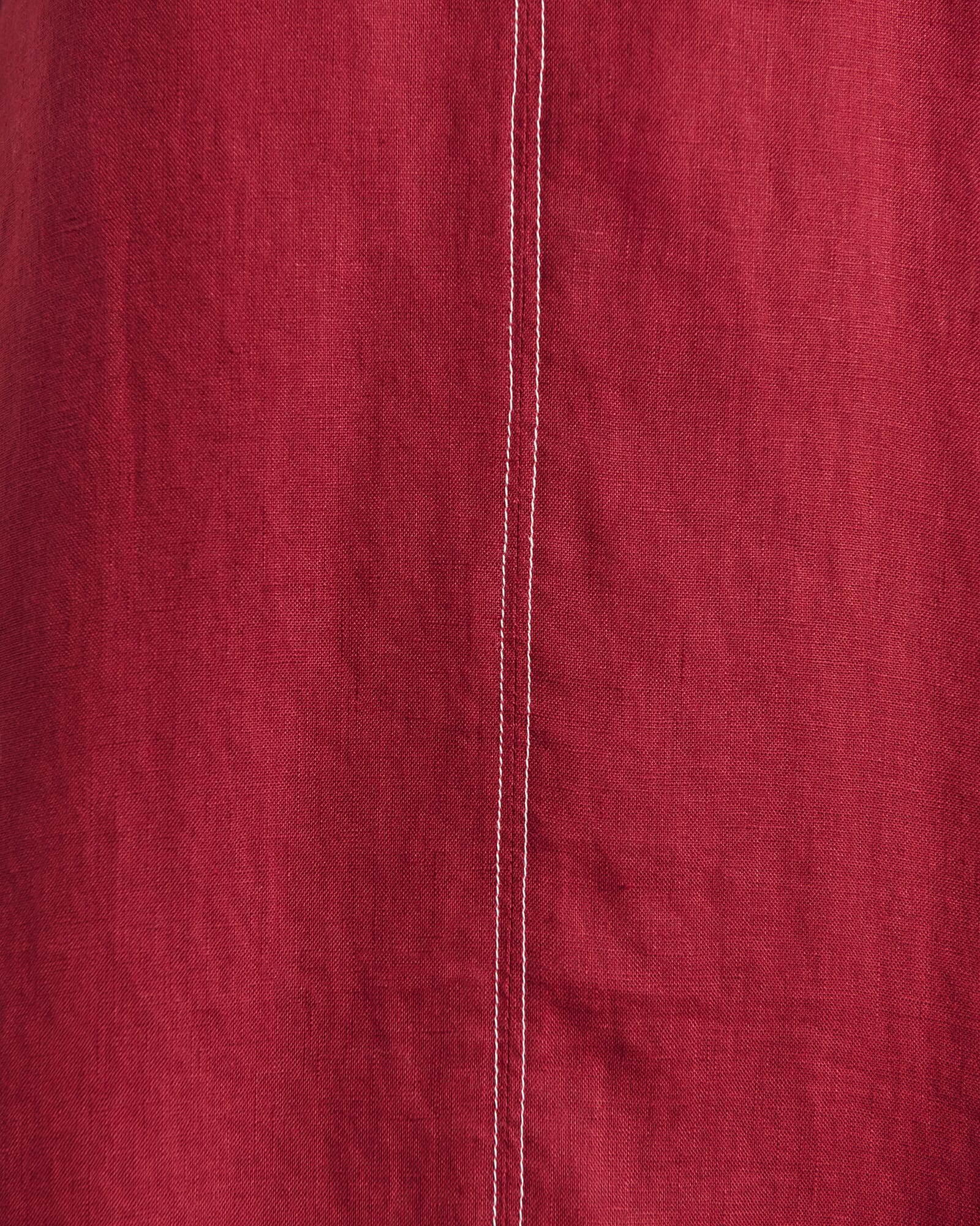 JAG sara linen midi dress burgundy