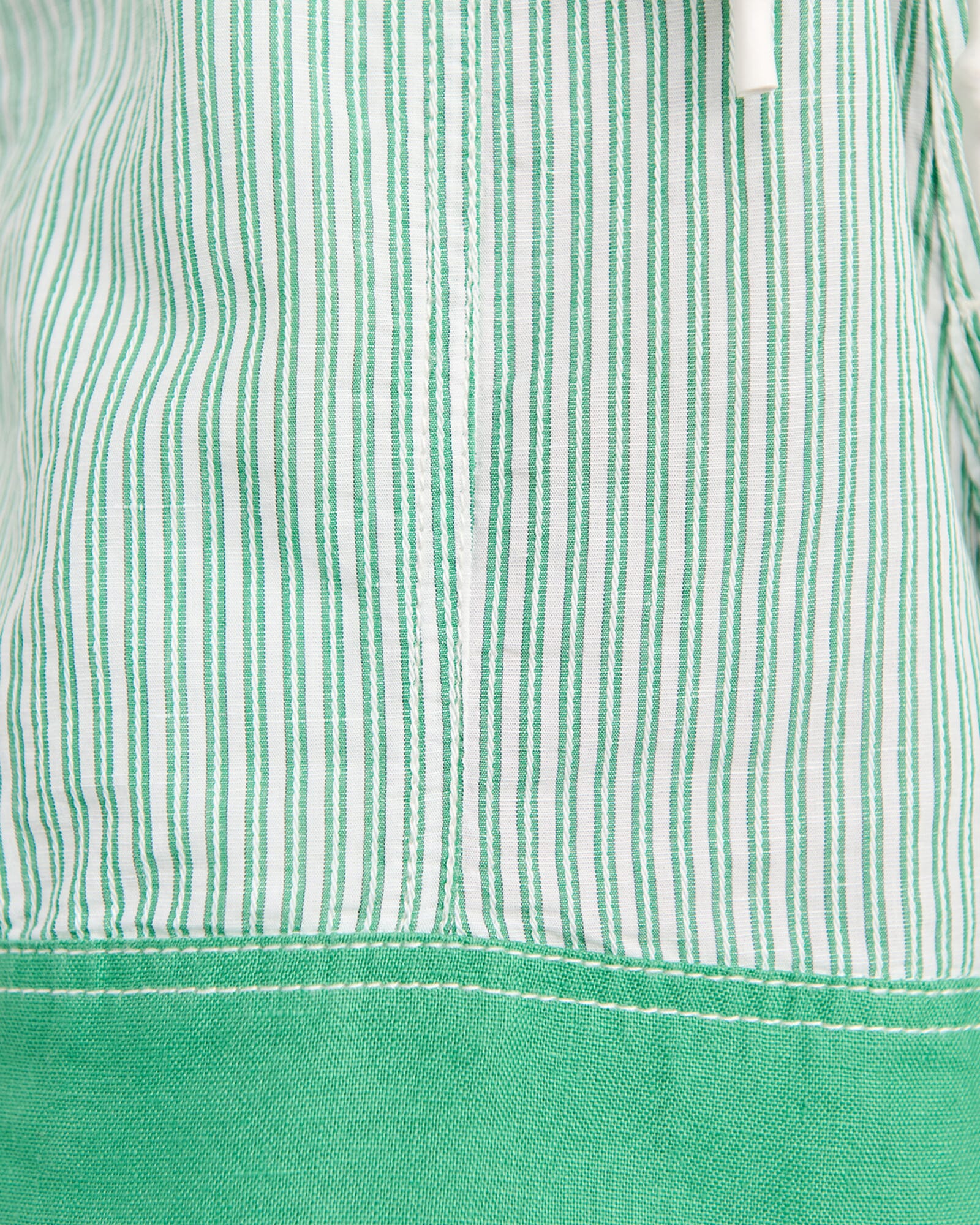 JAG gigi stripe pull on short greenmulti
