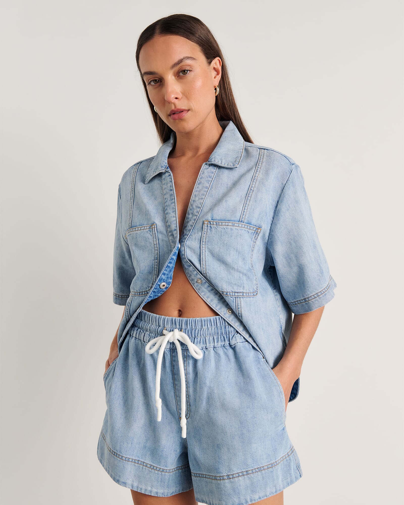 JAG loe denim short lightwash