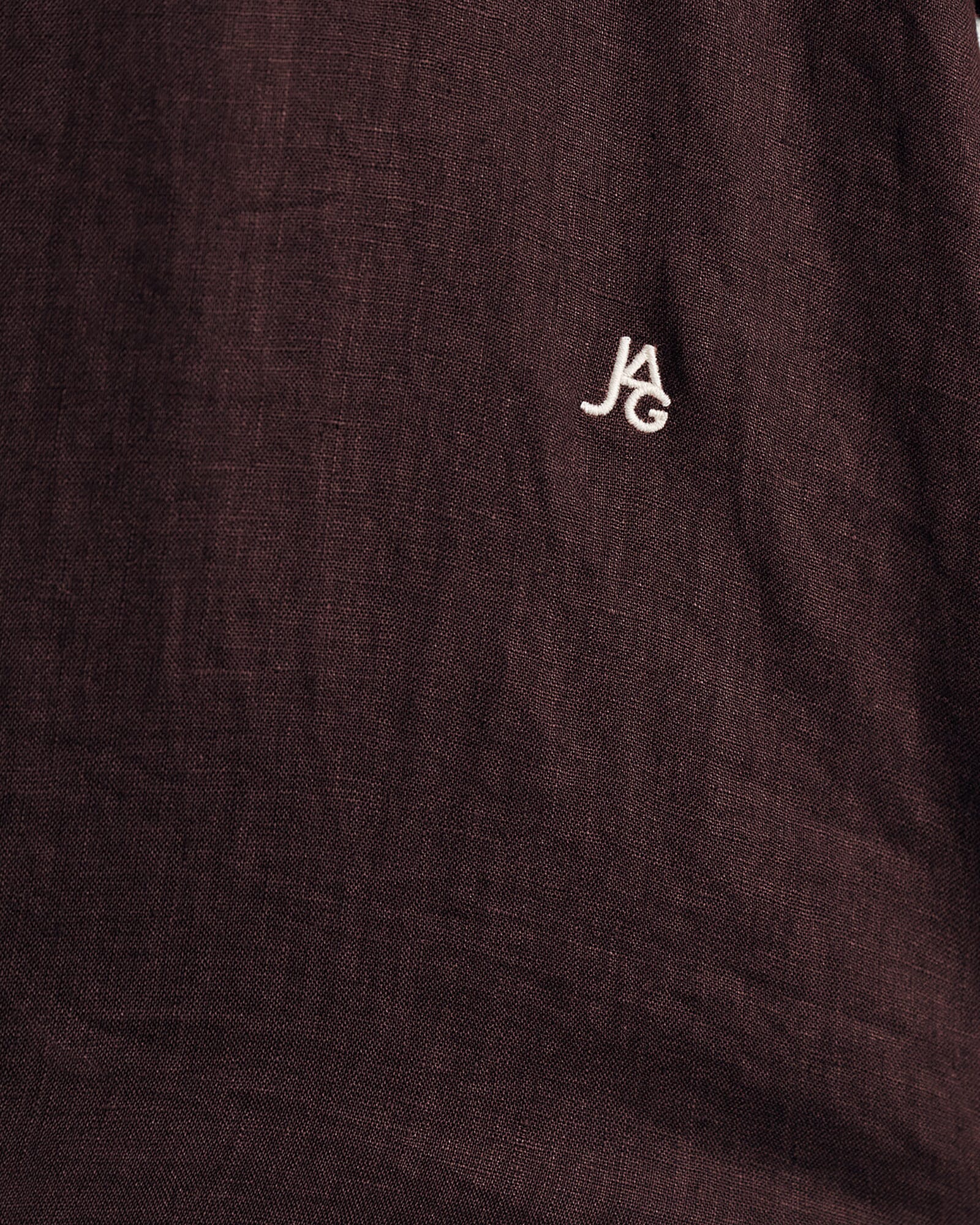 JAG gigi linen relaxed shirt darkchocolate