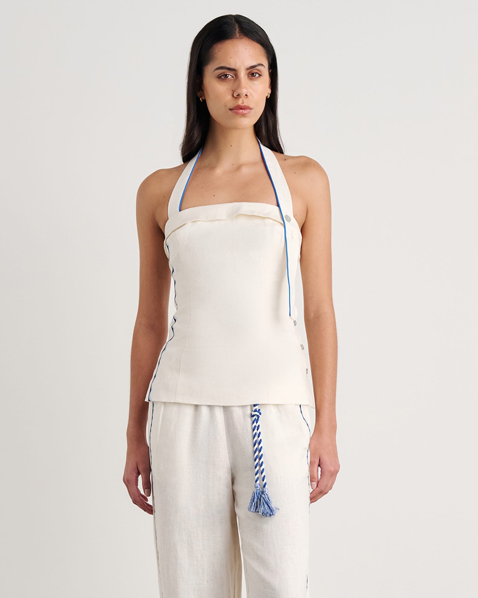 JAG seahorse halter top milk