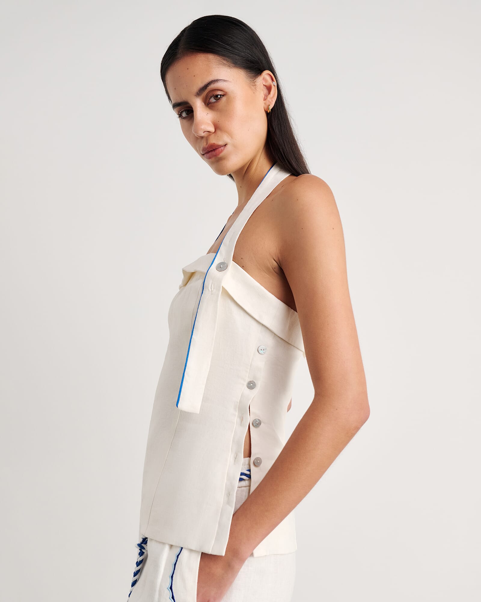 JAG seahorse halter top milk