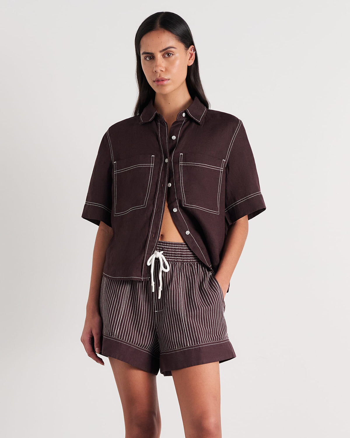 Gigi Linen Relaxed Ss Shirt