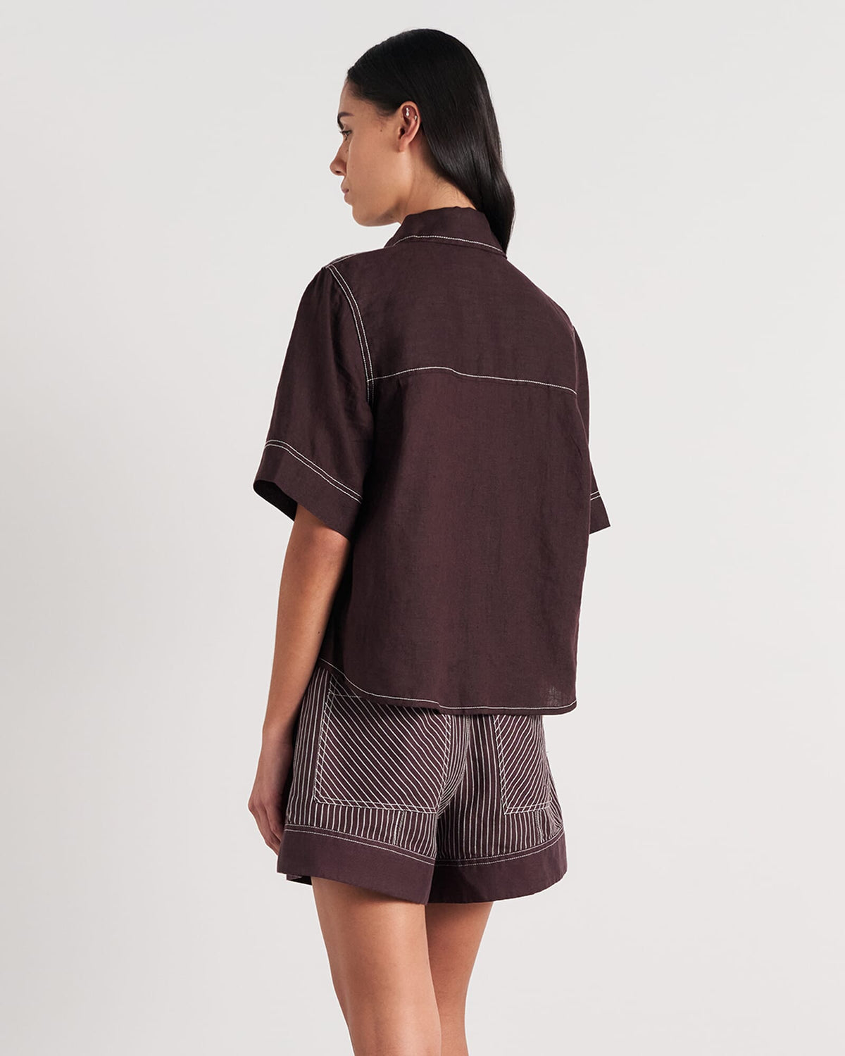 Gigi Linen Relaxed Ss Shirt