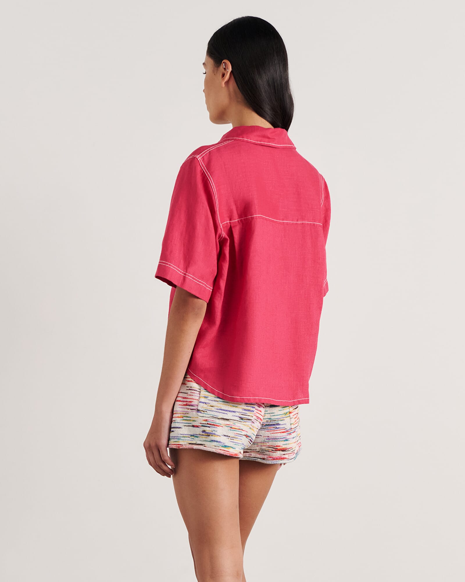 Gigi Linen Short Sleeve Shirt