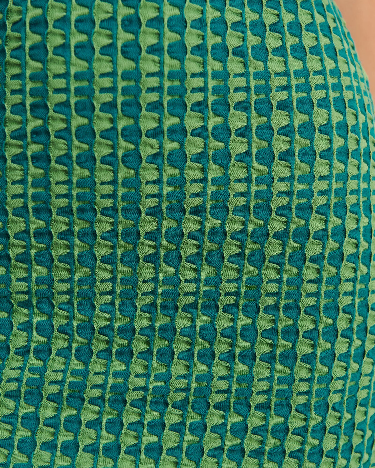 JAG kelly contrast knit mini dress greenmulti