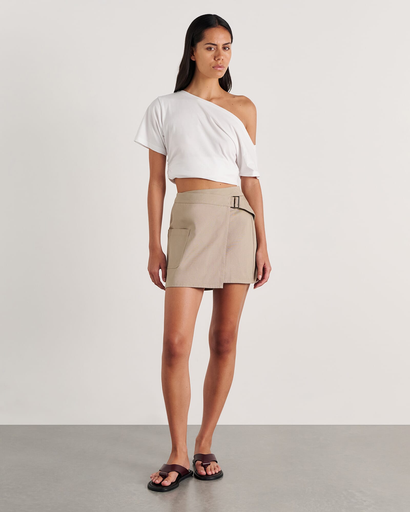 Pia Canvas Wrap Skirt