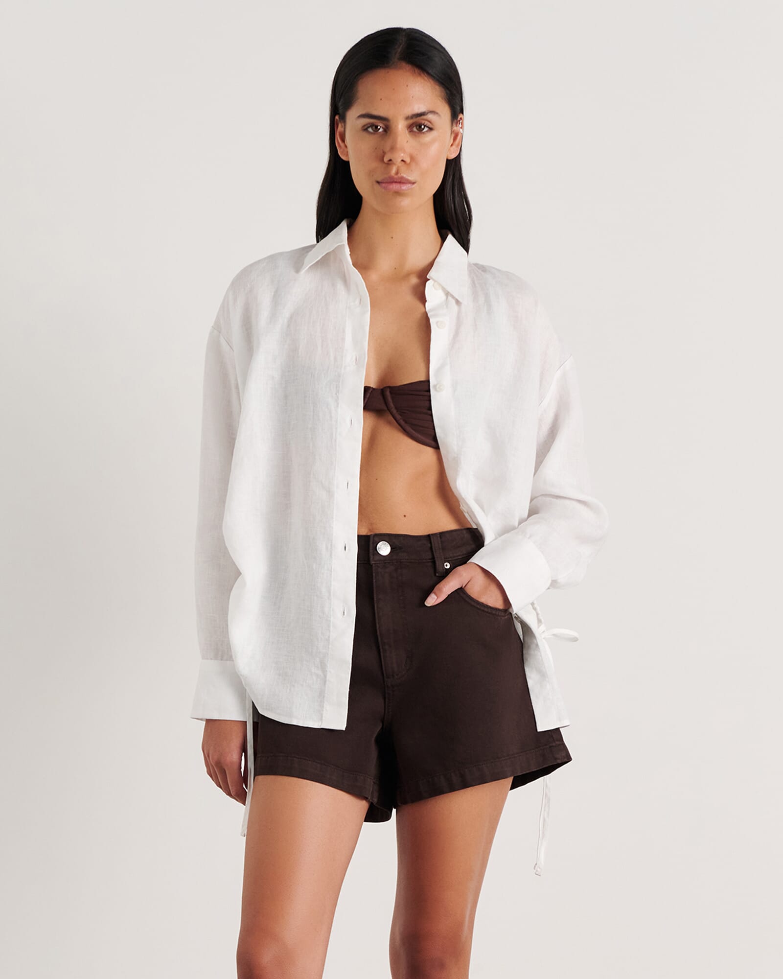 Zuri Side Tie Shirt
