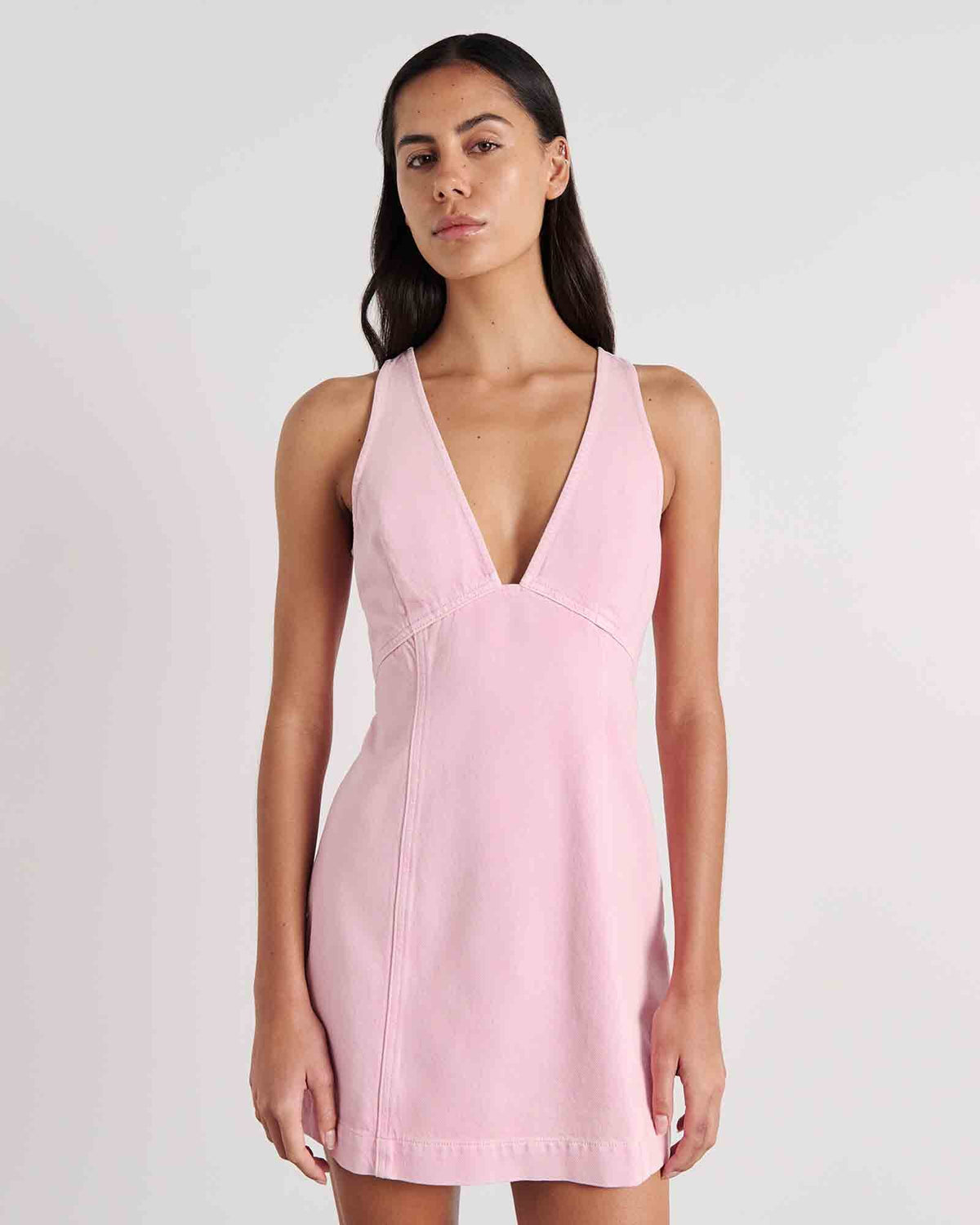 Chloe V Neck Mini Dress