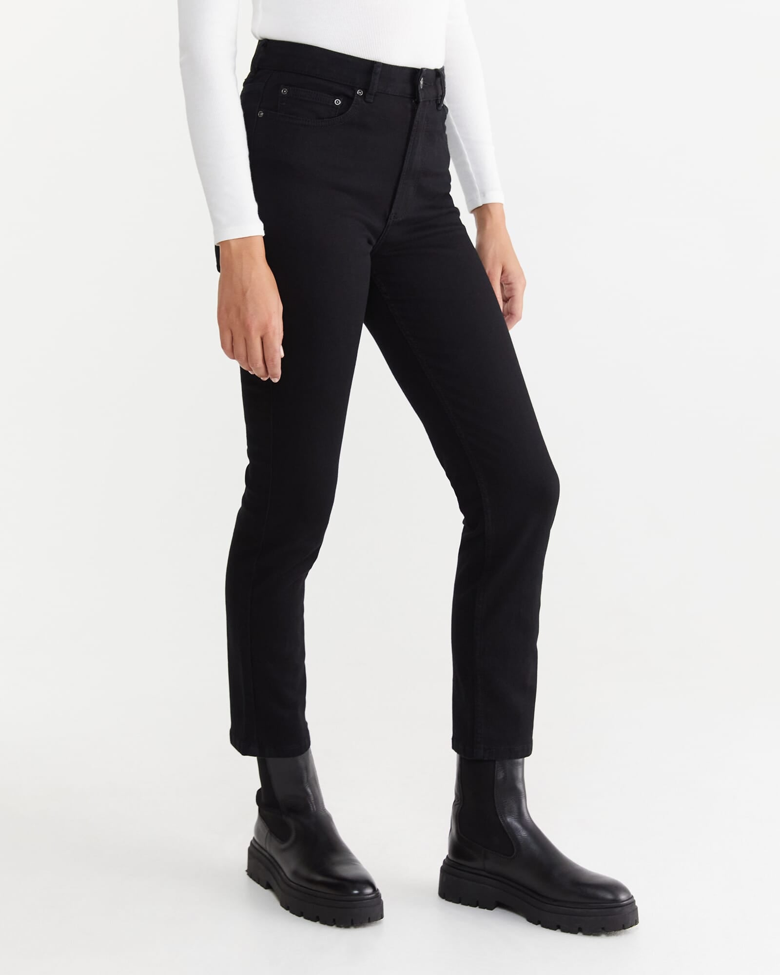 JAG bianca ankle grazer jeans black
