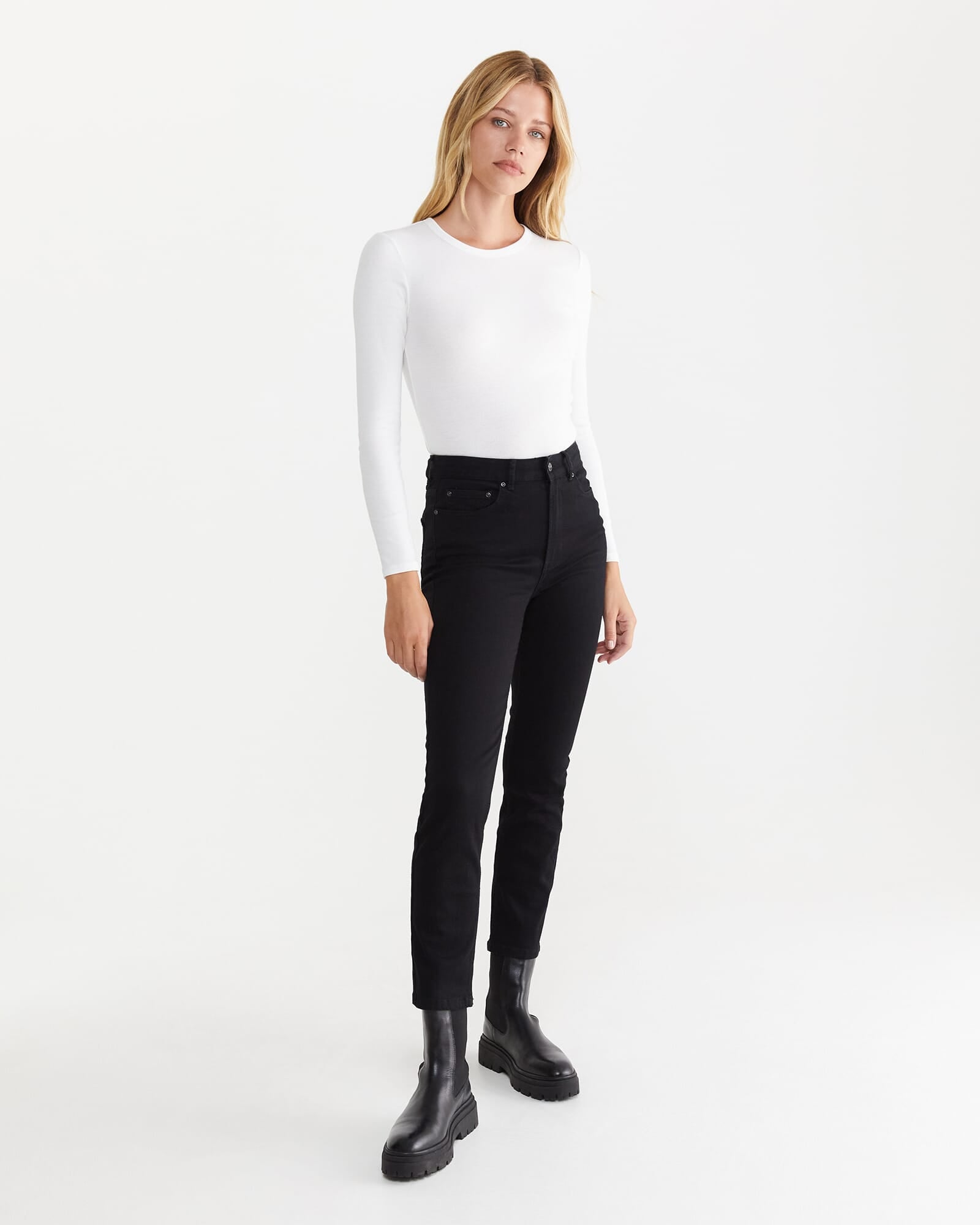 JAG bianca ankle grazer jeans black