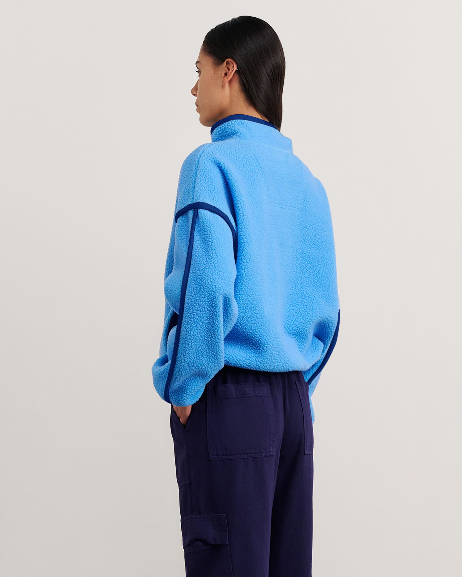 JAG polar fleece sweater belleblue