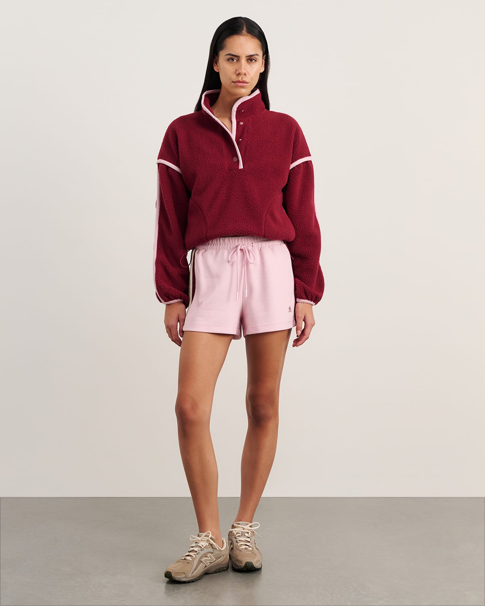 JAG polar fleece sweater wine