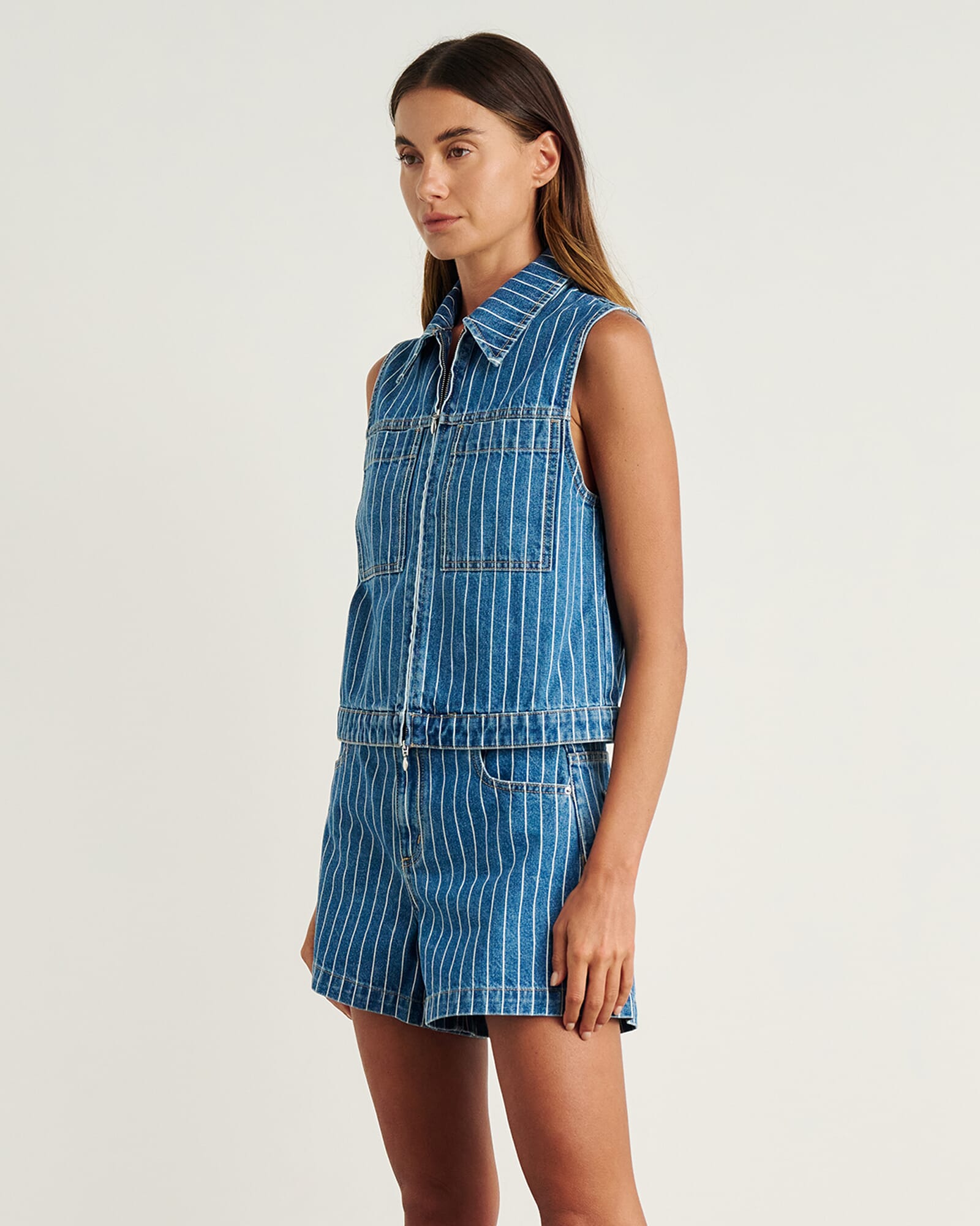 JAG carrie vest bluewhite
