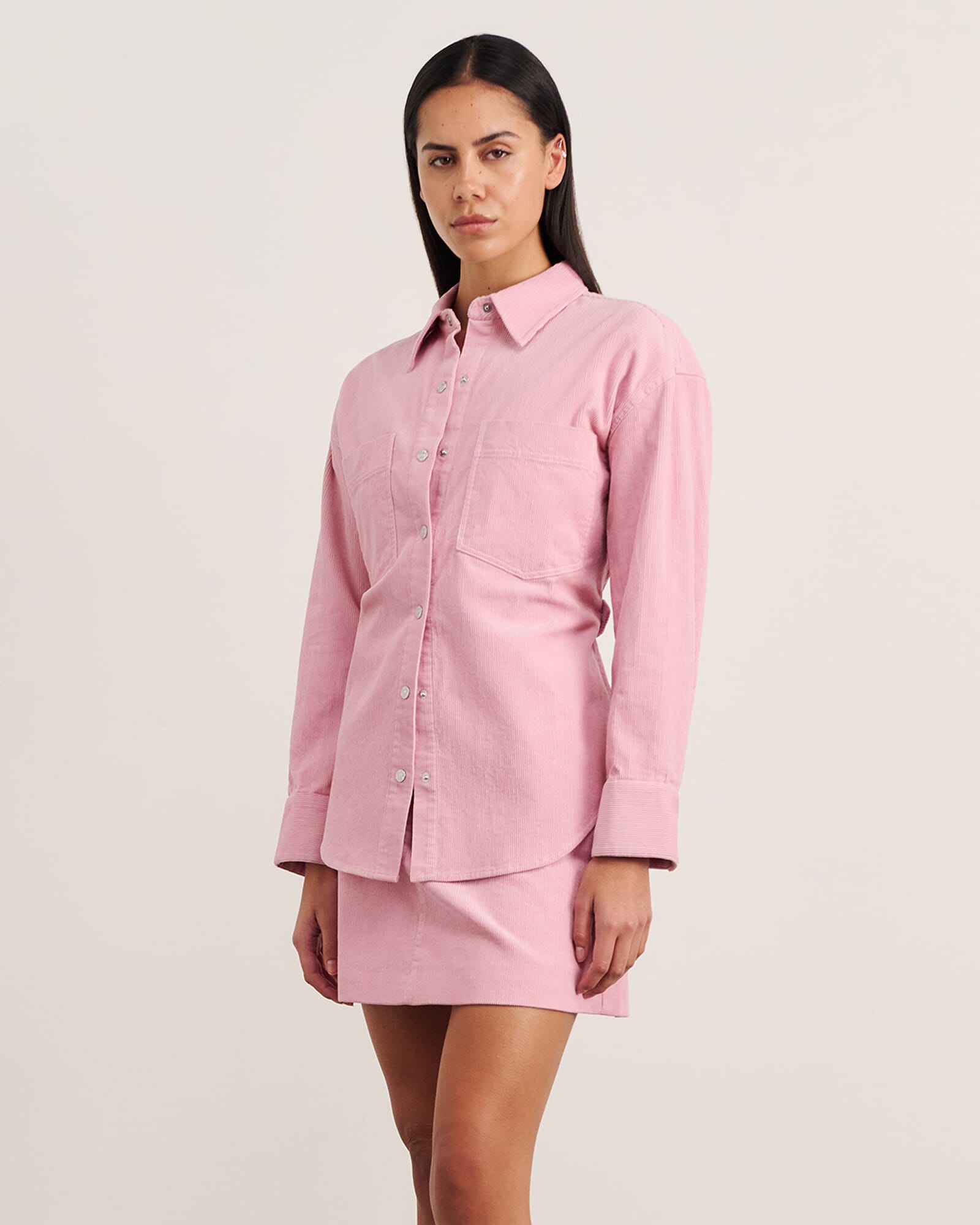 JAG demi cord shirt pinkfrost