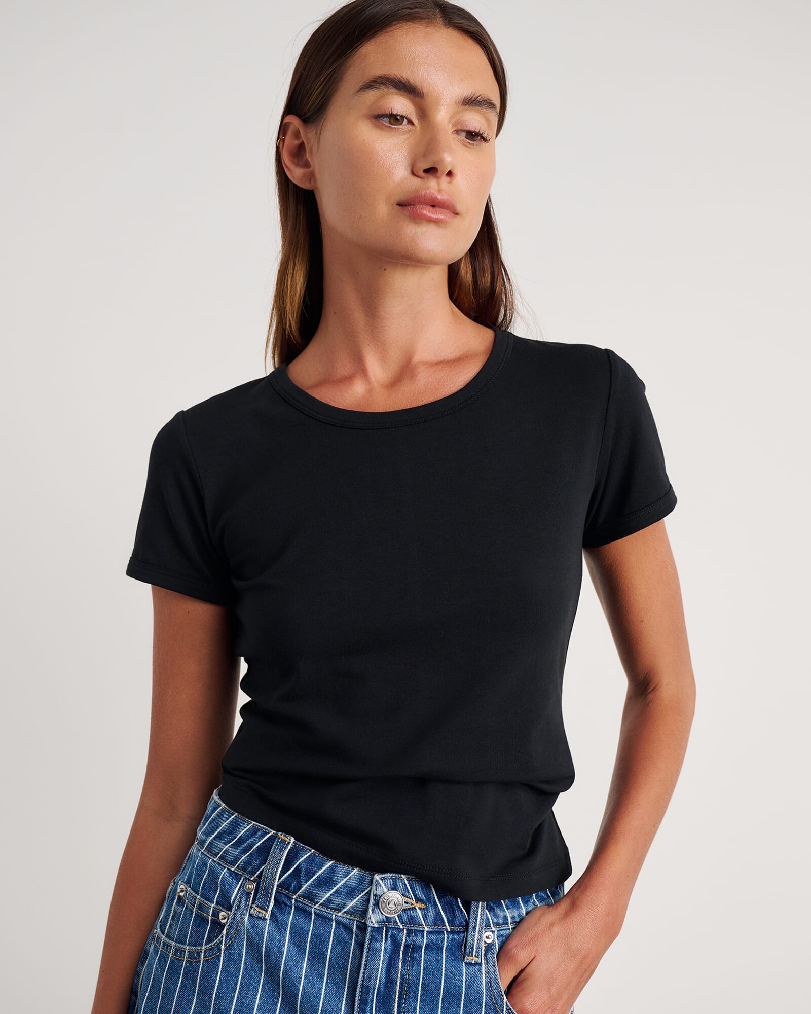 JAG dakotah baby tee black
