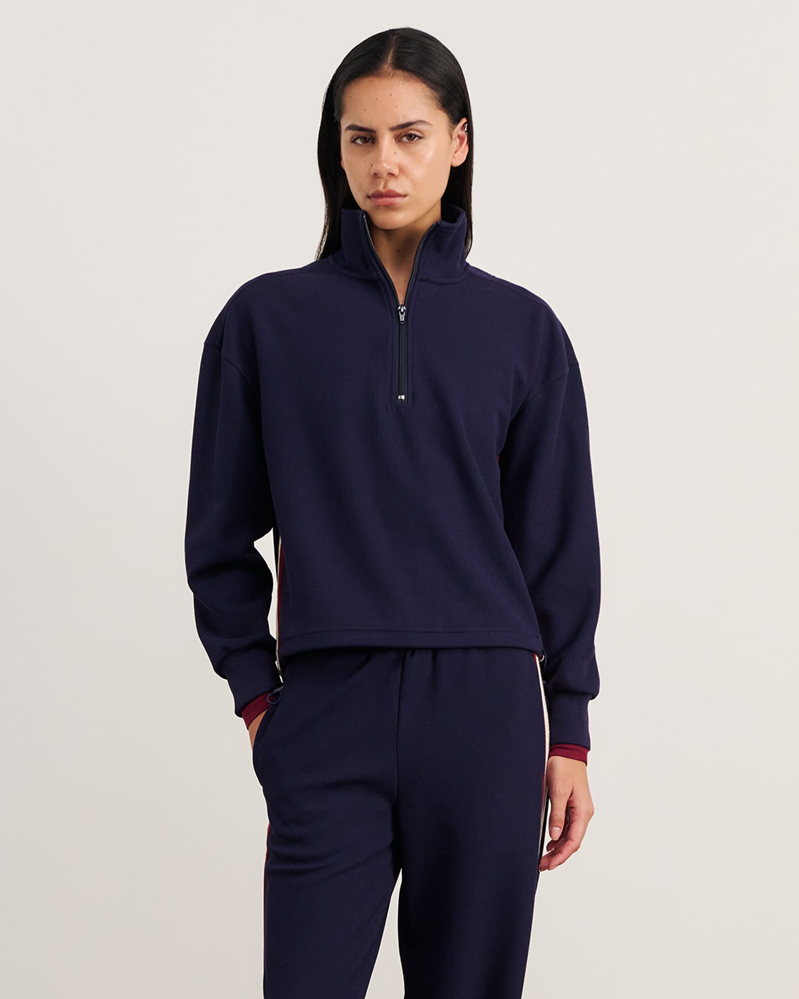 JAG leonie quarter zip navy