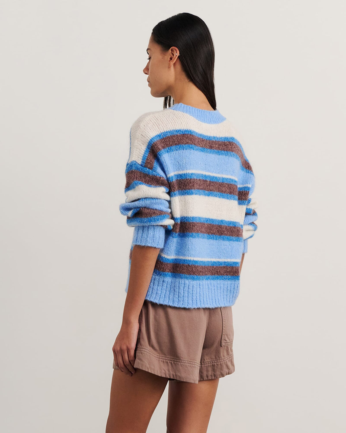 JAG lily crew sweater bluemulti
