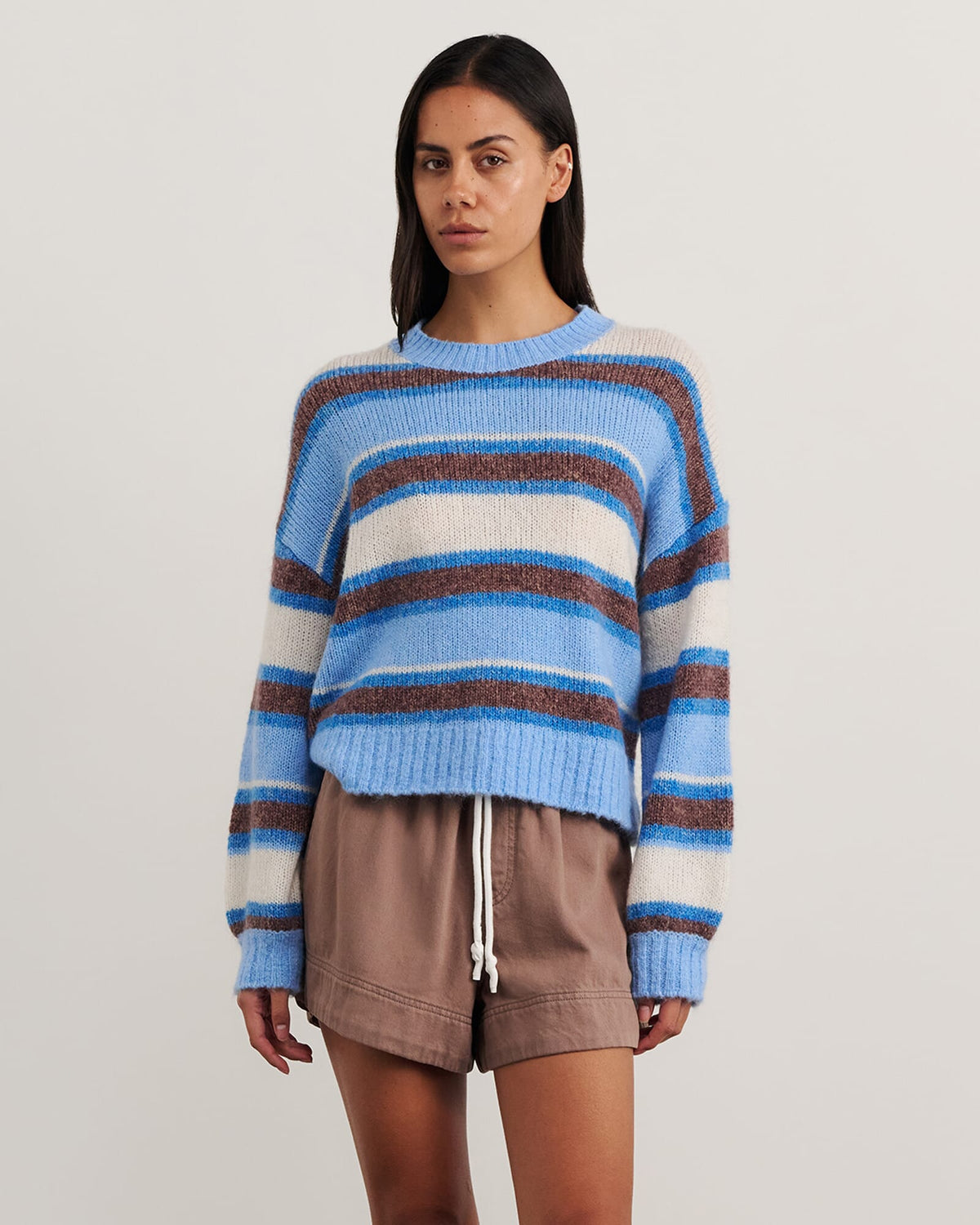 JAG lily crew sweater bluemulti
